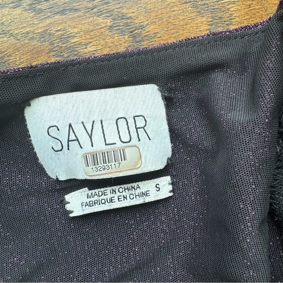 Saylor Purple Sparkle Dress Women’s Small - Picture 4 of 10